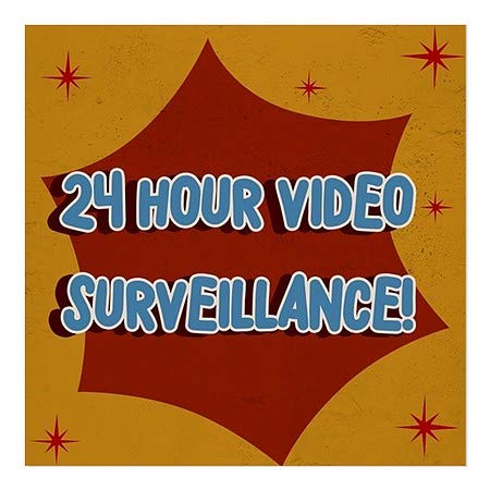 CGSignLab | מעקב וידאו 24 שעות -נוסטלגיה פרץ נצמד חלון | 24 x24